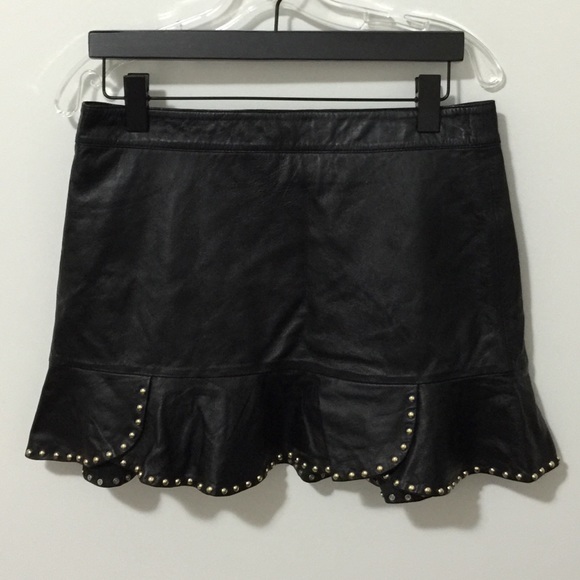 Zara Dresses & Skirts - Zara 100% lamb skin leather skit size medium